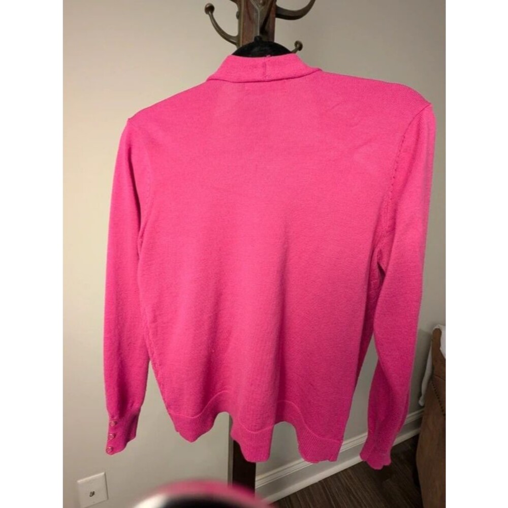 89th & Madison Hot Pink Knit Cardigan M - Picture 5 of 5